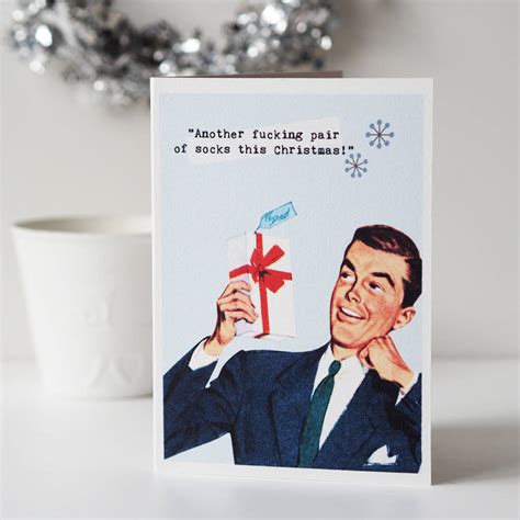 funny retro christmas card for dad by sweetlove press