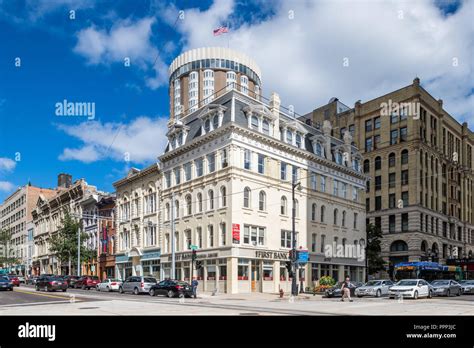 Historic Buildings In Downtown Milwaukee Stock Photo Alamy
