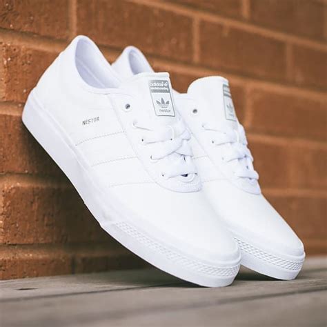 Adidas Skateboarding Adi Ease Nestor “all White” Adidas White Shoes