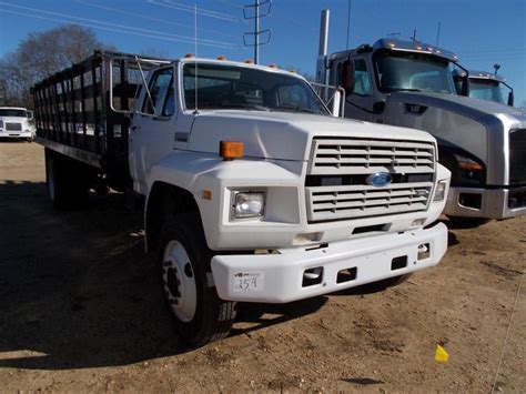 1993 Ford F700 Sa Flatbed Truck Sn 1fdxk74cxpva26376 Ford Diesel