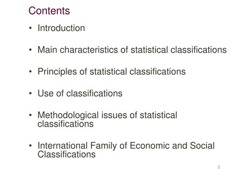 Ppt Statistical Classifications Systems Part I Powerpoint