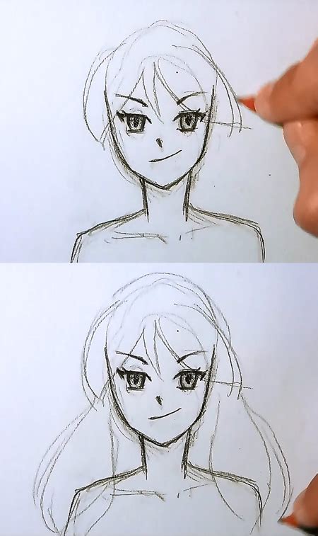 How To Draw Manga Hair 4 Different Ways Drawing And