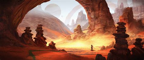 Artwork Fantasy Art Digital Art Desert Planet Wallpapers Hd