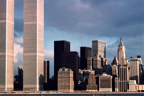 Twin Towers And The Metropolis From 1970 To 2011 Time