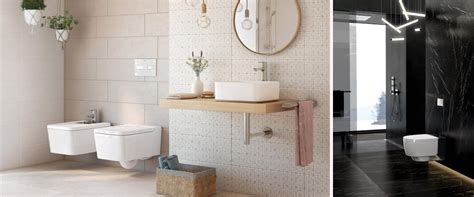 Las alfombrillas de baño son prácticas y cómodas; Apuesta por un inodoro suspendido en el cuarto de baño ...
