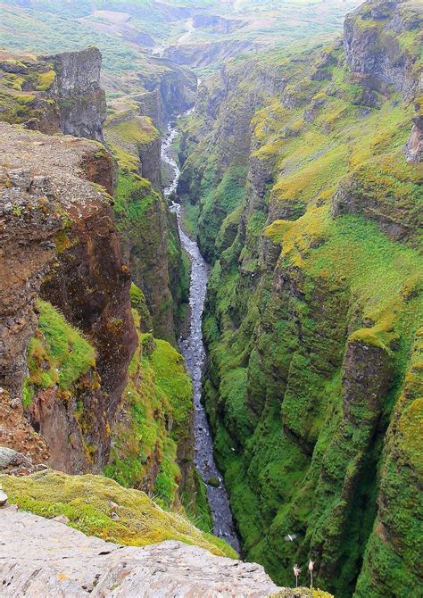 Islandia Humilde Flor En La Eternidad Glymur La MÁs Alta Cascada De