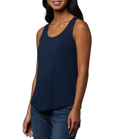 Womens Relaxed Scoop Neck Tank Top Marks
