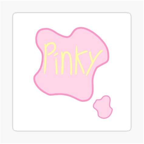 Pinky Sticker For Sale By Goblins Can Art Redbubble