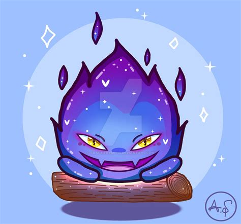 Blue Calcifer By Craftienymphs On Deviantart