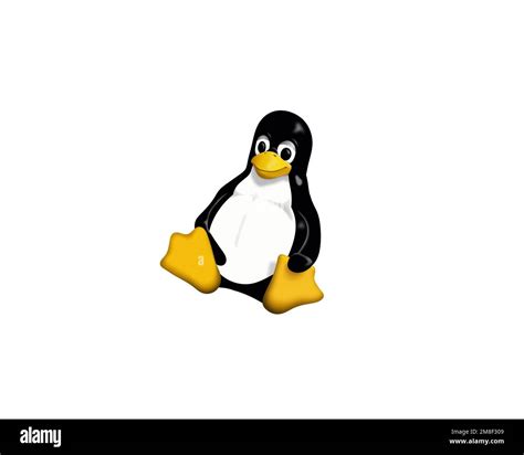 Linux Rotated Logo White Background B Stock Photo Alamy