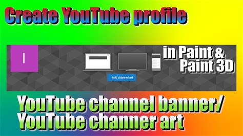 How To Make Youtube Profile Youtube Channel Banner Youtube Channel