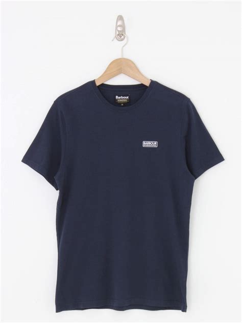 Barbour International Small Logo Tshirt In Navy Northern Threads