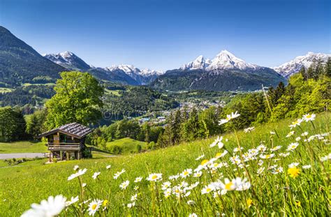 Paysage De Montagne Dans Les Alpes Bavarois Berchtesgaden Allemagne