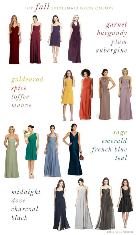 Ideas Top Colors For Fall Bridesmaid Dresses 2365296 Weddbook