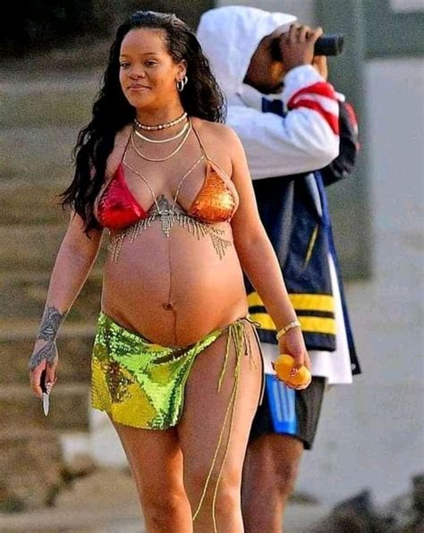 Heavily Pregnant Rihanna Her Boyfriend Asap Rocky Spotted In Barbados Celebrities Nigeria