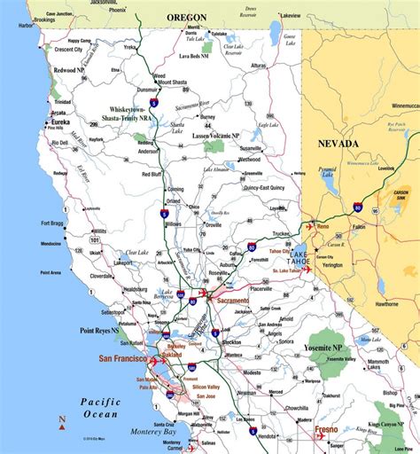 Road Map Of Northern California Printable Maps