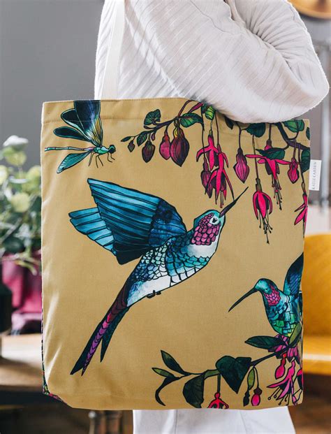 Tote Bag Hummingbird By Katie Cardew