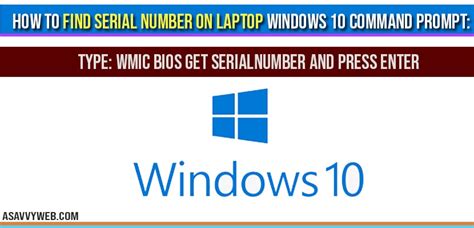 Find serial number of pc/laptop in windows powershell. How to find serial number on laptop in windows 10 Using ...