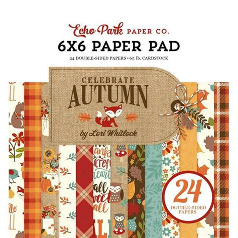 Eppcau158023 Echo Park Celebrate Autumn Paper Pad 6x6