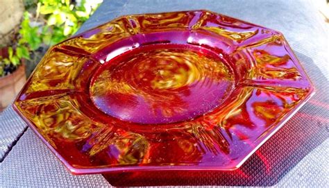 Imperial Glass Ruby Red Molly 7 34 Plate 725 Ebay