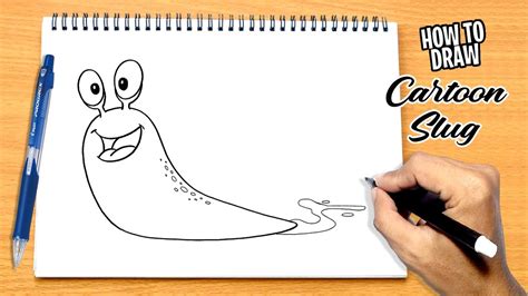 How To Draw Cartoon Slug Youtube