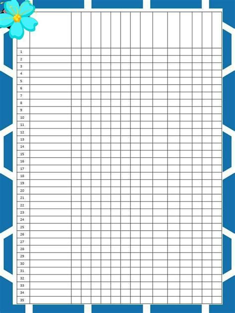 Plantilla De Listas De Alumnos As Variadas Para Clase A Todo Color 9f6