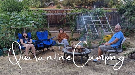 Quarantine Camping In Our Backyard Youtube