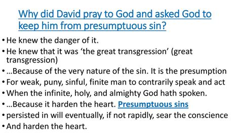 Presumptuous Sins Lev 101 3 Psalm 19 Ppt Download