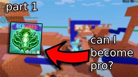 I Tried Becoming A Pro Bedwars Player Part 1 Roblox Bedwars Youtube