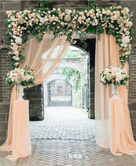Floral Wedding Arch Wedding Decor Metal Wedding Arch Ceremony Etsy