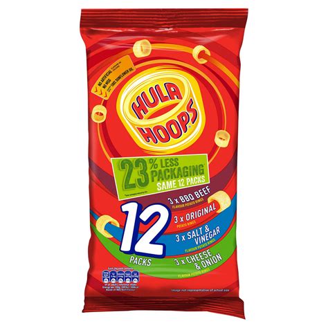 Hula Hoops Variety Pack 12 X 24g Multipack Crisps Iceland Foods