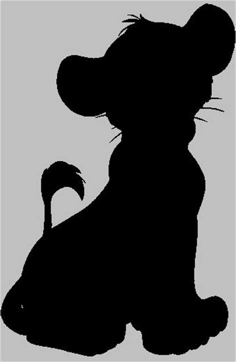 Disneys The Lion King Simba Silhouettes Disney Stencils Disney