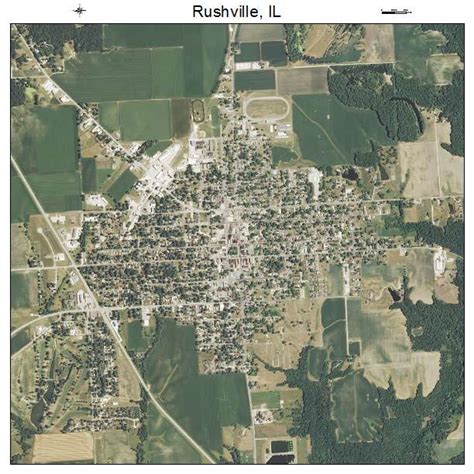 Aerial Photography Map Of Rushville Il Illinois