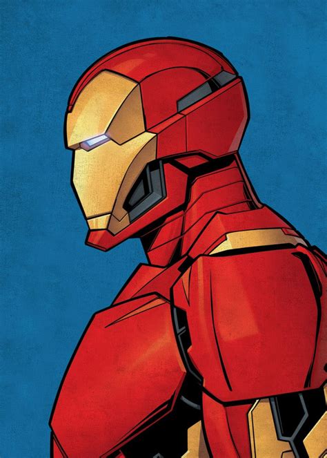 Iron Man Poster By Marvel Displate Iron Man Artwork Iron Man