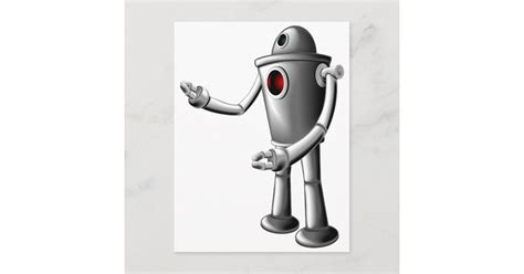 Robot Postcard Zazzle