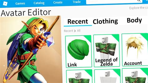 MAKING LINK A ROBLOX ACCOUNT Legend Of Zelda YouTube
