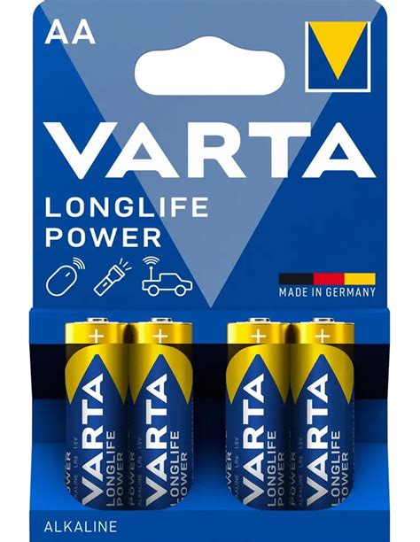 Varta Alkaline Battery Aa 4 Pcs