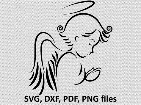 Angel Svg File Christmas Angel Svg Png Pdf Dxf Files Etsy