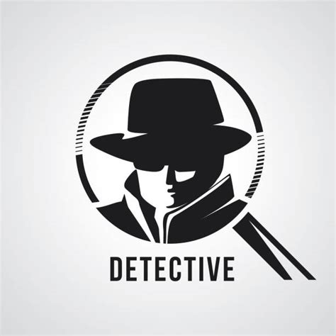 Detective Magnifying Glass Backgrounds Illustrations Royalty Free