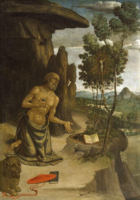 Bernardino Pinturicchio Saint Jerome In The Wilderness Italian