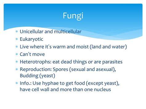 Ppt Microbiology Fungi Protists And Parasites Powerpoint