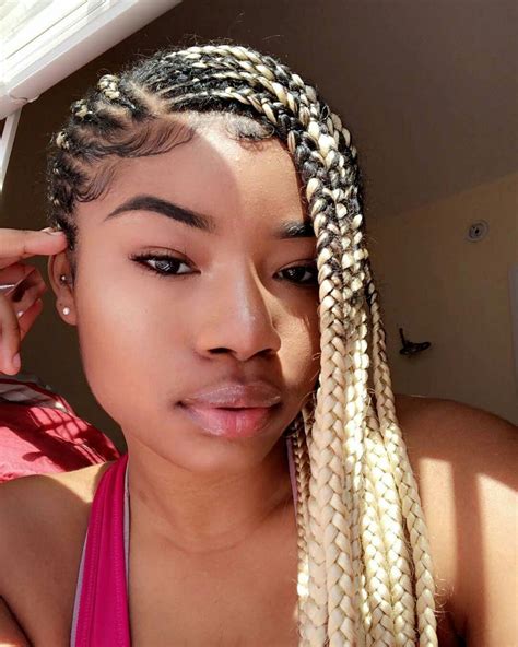 Blonde Box Braids Short Box Braids Easy Braids Braids For Black Hair Afro Braids Cornrows