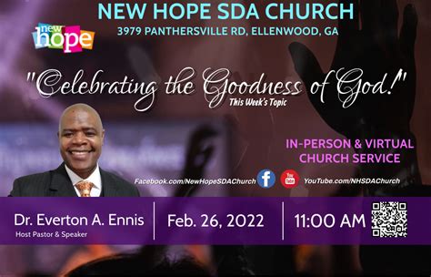 Celebrating The Goodness Of God New Hope Seventh Day Adventist Church