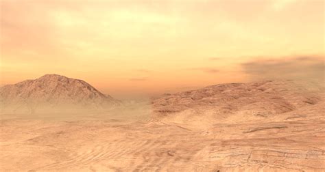 Alien Desert Landscape With Mountains Stock Photo Download Image Now