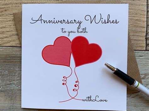 on your wedding anniversary card cards and invitations home and garden