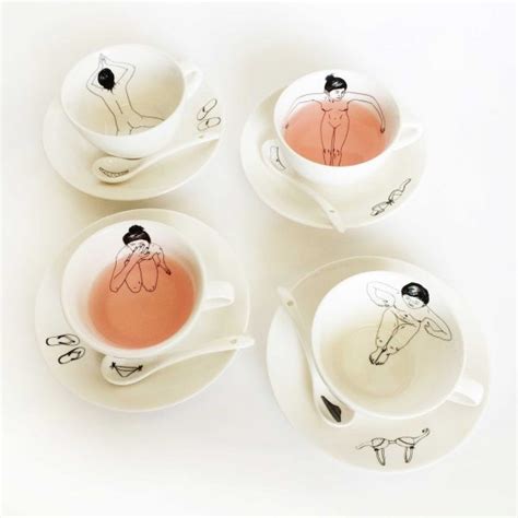 Undressed Tea Set Of 4 Pols Potten Design Is This