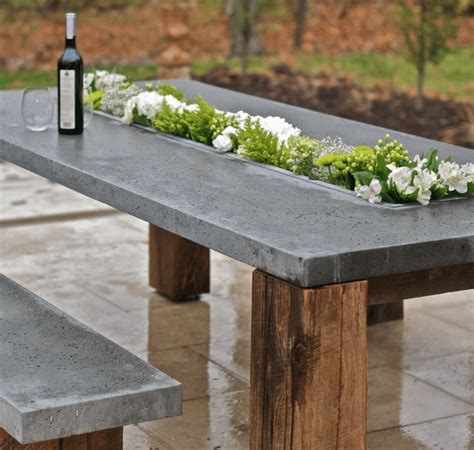 Diy Concrete Coffee Table Outdoor Modern Outdoor Patio Furniture