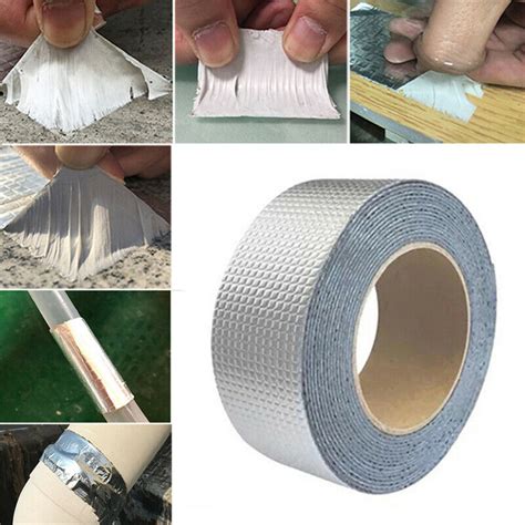 5m Aluminum Foil Butyl Rubber Tapes Heat Resistant Super Strong