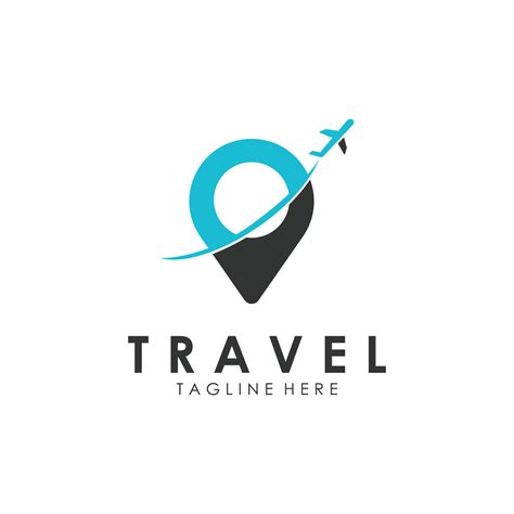 Airplane Or Travel Agency Logo Template 25378380 Vector Art At Vecteezy