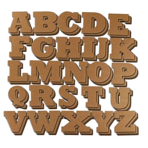 Juvale 104 Piece Cardboard Alphabet Letters A Z For Kids Diy Crafts